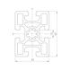 Profil System - PRFLSYS-SB-ALU-ELO-NU10-45X60X6060 - 2