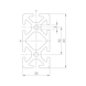 Profil System WAPS<SUP>&reg;</SUP> Serie I kompatibel zu Item - PRFLSYS-SI-ALU-ELO-N6-30X60X6060 - 2