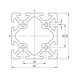 Profil System WAPS<SUP>®</SUP> Serie I kompatibel zu Item - PRFLSYS-SI-ALU-ELO-N6-60X60X6060 - 2
