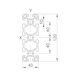 Profil System - PRFLSYS-SB-ALU-ELO-NU10-L-40X120X6060 - 2