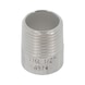 Embout mâle fileté inox A4 - 1