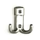 Coat hook  screw-on  - CLTHHOK-A2-(NI)-MATT-63X54MM - 1