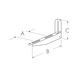 Simple bracket - BRACK.F.A/C-T.RAIL-380-85-305-750MM - 2