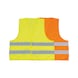 High-vis vest with hook-and-loop fastener - HIVISVEST-ORANGE-ISO20471-XL - 2
