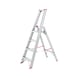 Aluminium stepladder with platform - STANDLDR-PLTFORM-4STEP - 1