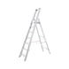 Alu-Stufenstehleiter mit Plattform - STEHLEI-PLTFORM-7STUF - 1