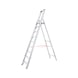 Aluminium stepladder with platform - STANDLDR-PLTFORM-9STEP - 1