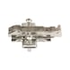 1D cross mounting plate Quick with 4-point attachment for a secure connection to the side of the furniture - CRSMNTPLT-TIOMOS-QUICK-11MM-ST-H03 - 1
