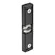 Door latch set - DOORLATSCH-DIECASTZINC-SET-93X20MM - 1