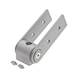 Joint Die-cast aluminium 180&deg; - PIVOTCON-AL-180&deg;-SLOT8/10-42X141X45MM - 1