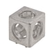 W&uuml;rfelverbinder - WUEVERB-ALUG-BLK-3D-NUT10-M12-45MM - 1