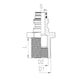 Pi&egrave;ce de raccord ABC - EMBASE FIL P.CLOISON ABC M28X1,5 HD - 2