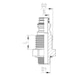 Pi&egrave;ce de raccord ABC - EMBASE FIL P.CLOISON ABC M16X1,5 REGUL - 2