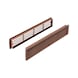 Ventilation grille for room doors type A - VENTGRIL-INDR-(TYPE A)-WALNUT - 1