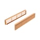 Ventilation grille for room doors type A - VENTGRIL-INDR-(TYPE A)-BEECH - 1
