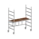 Aluminium mobile scaffolding 1.58 m - module 1 - SCFLD-TRAV-BASE-ALU-1,58X0,72X1,83M - 1