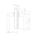 Premium form B glass door set - GLSDR-SET-B-A405-(HNGE-3PCS)-A2-MATT - 3