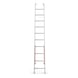 Central section for universal aluminium ladders
