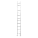 Sliding part for aluminium extension ladders