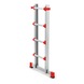 Outer ladder for professional aluminium telescopic ladders
