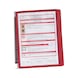 Sichttafelsystem Wand, einfarbig DIN A4 - SICHTTAFELSYS-WAND-5FACH-ROT - 1