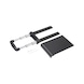 Telescopic handle for rolling tool cases