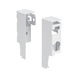 Kit staffe Per sistema sponde di cassetto H86 con pannello posteriore in legno DWD XP - COPPIA AGG.SCHIE BIANC. DWD-XP 68MM - 1