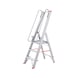 Lightweight platform ladder with long handrails and large platform - PLTFORMLDR-LIGHTWEIGHT-3STEP - 1