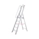 Lightweight platform ladder with long handrails and large platform - PLTFORMLDR-LIGHTWEIGHT-5STEP - 1