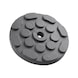 Rubber plate for vehicle lifting platforms - RBRPLT-F.LFT-RD-D120MM-H16MM - 1