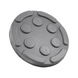 Rubber plate for vehicle lifting platforms - RBRPLT-F.LFT-RD-D135MM-35X40MM - 1