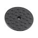 Rubber plate for vehicle lifting platforms - RBRPLT-F.LFT-RD-D120MM-H15MM - 1