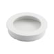 MUG-ZD 8 furniture shell design handle - HNDL-DESIGN-(MUG ZD8)-WHITE-MATT-65MM - 1