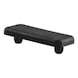 Cover cap for profile rail - CAP-I-PA-BLCK-PRFLRL-16X40MM - 1