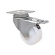 Swivel machinery castor Hard with small plate and locking device - SWIVMACSTR-(SML PLT)-LOK-PP-D63-50KG - 1