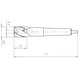 Counterbores For replaceable pilot pin, DIN 375, MK shank - 2