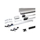 Kit de quincaillerie pour porte coulissante int&eacute;rieure SCHIMOS 80-HS-DR, MB pour pose au plafond avec des portes en bois - SLIDDRFITT-SCHIMOS80HSDR-WCSI-SD-2000 - 1