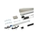 SCHIMOS 80-HS-DR, MB interior sliding door fitting set for ceiling mounting with wooden doors - SLIDDRFITT-SCHIMOS80HSDR-WCA2-SDT-2000 - 1