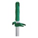 Kehrschaufel mit langem Stiel - KEHRSCHAUF-MIT-LANG-STL-L330MM-GRN - 2