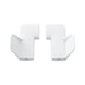 ELLE TYPE C hands-free door handle attachment - ATTCH-F.DH-(ELLE-TYP-C)-RAL9016 - 1