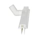 Hygienischer Wasserabzieher mit Drehgelenk - WAABZI-HYG-AUST-KAS+DRHGLK-L600MM-WEISS - 3