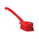 Waschb&uuml;rste mit langem Stiel, hart - LANGSTL-WASHBURST-HART-L415MM-ROT - 1