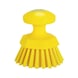 Round hand-held brush, hard - HNDBURST-RD-D110MM-HART-GELB - 1
