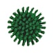 Round hand-held brush, hard - HNDBURST-RD-D110MM-HART-GRN - 2