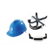 Breathable safety helmet with adjustable knob AM LINE - SAFEHELM-EN397-6POINT-PP-PE-BLUE - 1