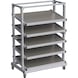 Shelf trolley with shelves - WAPS-REGALWAGEN-830MM-5FACHBOEDEN - 1