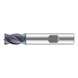 Solid carbide end mill Speedcut-Universal, DIN 6527K, short, four-lipped drill, uneven angle of twist gradient - 1