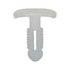 Door seal clip with splay - DRSEALCLIP-PA6-WHITE - 1