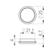 Decorative ring - DH-A2-ROS-OUTS-25MM-MATT - 2