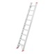 Riveted aluminium single ladder with steps - LANDLDR-ALU-9STEP - 1